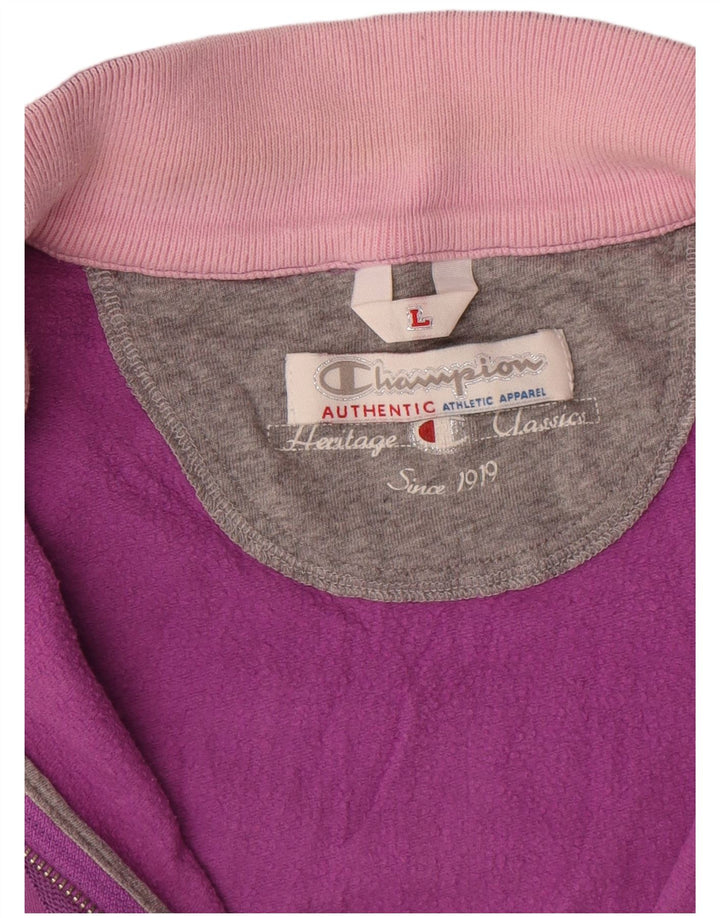 Jaqueta feminina Champion Heritage Classics Tracksuit UK 16 grande rosa