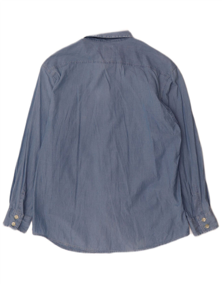 Camisa feminina Cerruti 1881 UK 14 azul médio