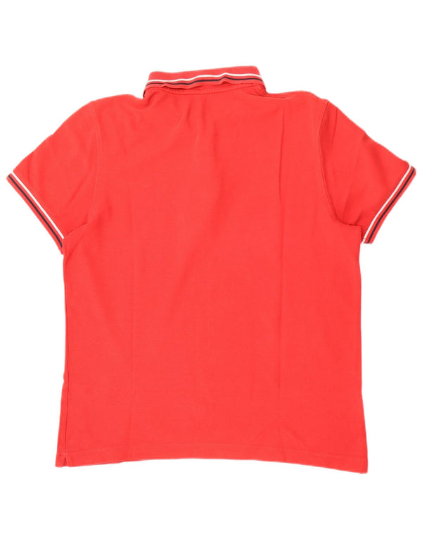 Camisa polo masculina Lotto grande listrada vermelha