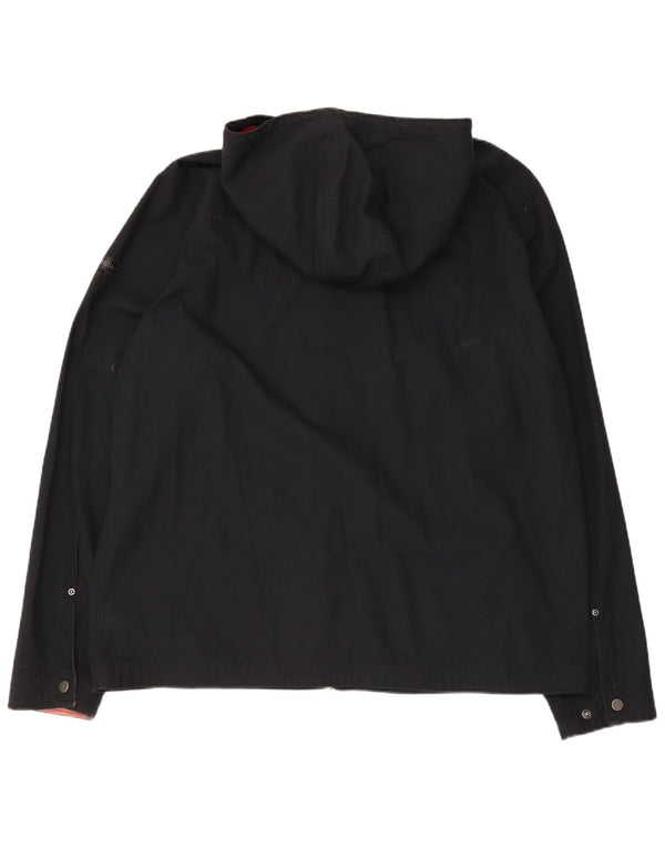 Jaqueta bomber Columbia masculina Manchester United com capuz Reino Unido 42 XL algodão preto