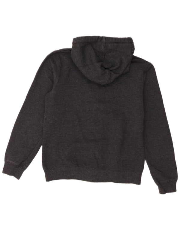 Jumper feminino com capuz gráfico Saltrock Reino Unido 12 algodão cinza médio