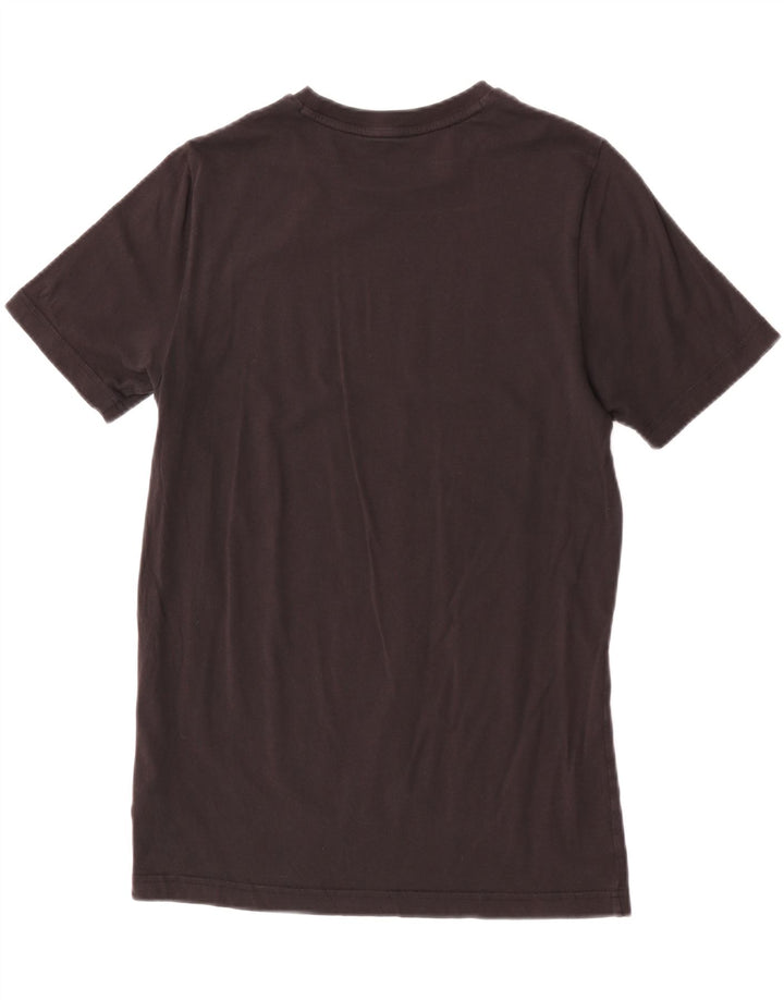 Puma Mens Graphic T-Shirt Top Pequeno Algodão Preto