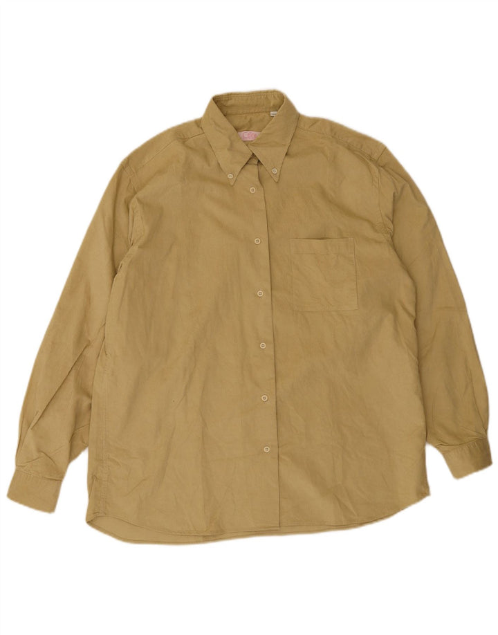Camisa feminina de veludo Cassera IT 46 grande bege