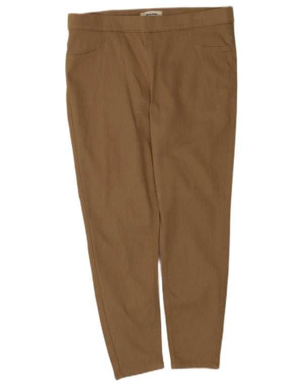 Calça feminina Marks & Spencer Jegging casual Reino Unido 16 grande W34 L25 bege