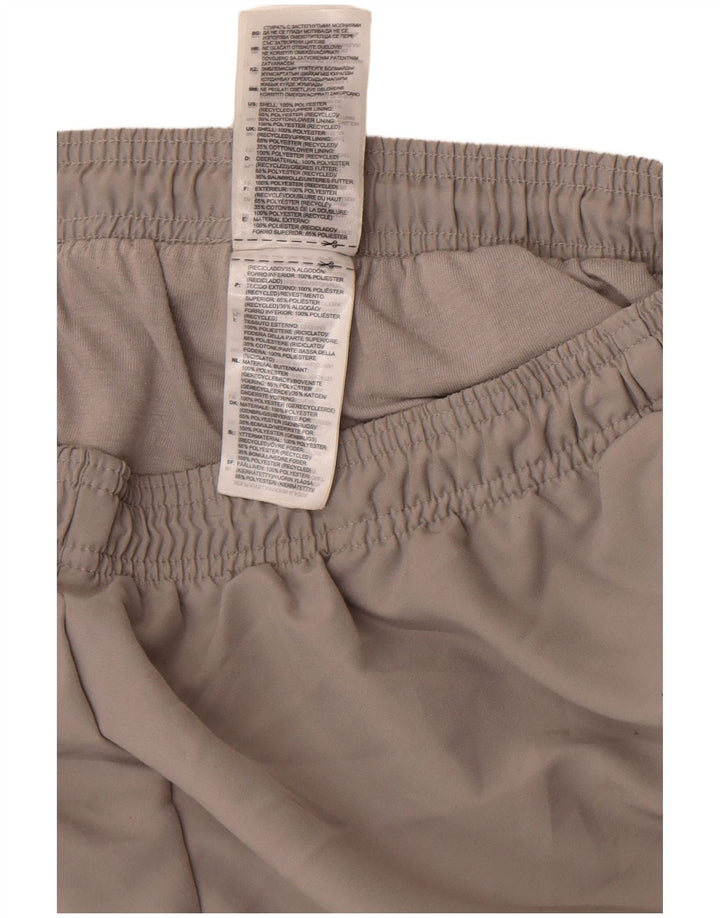 Calça de treino masculina Adidas Joggers grande poliéster cinza