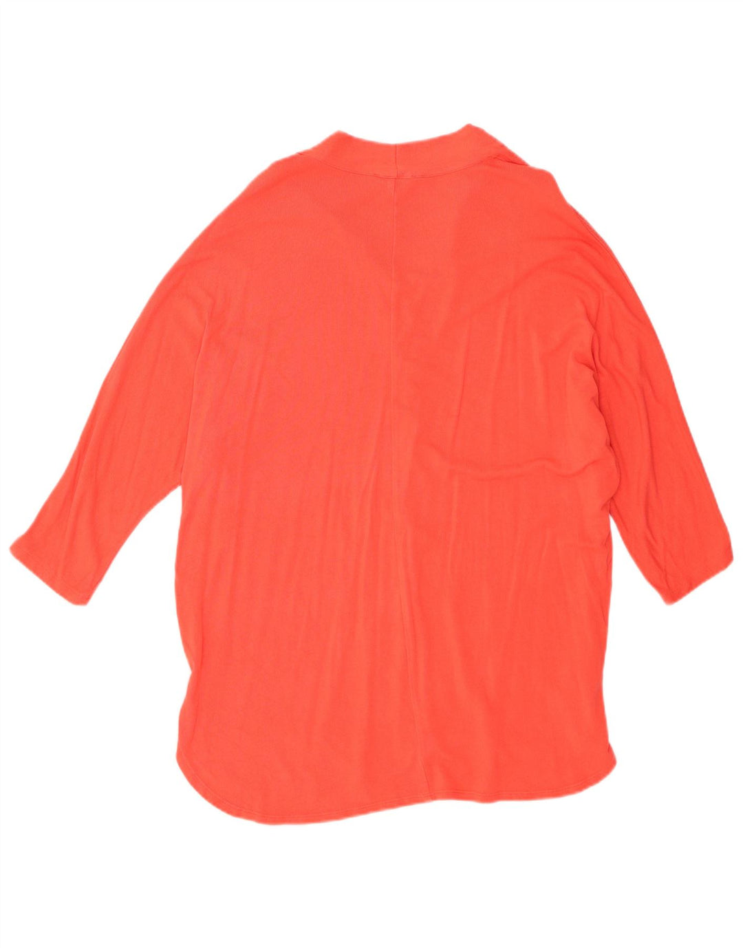 Fase Eight Top feminino oversized manga 3/4 Reino Unido 12 médio laranja