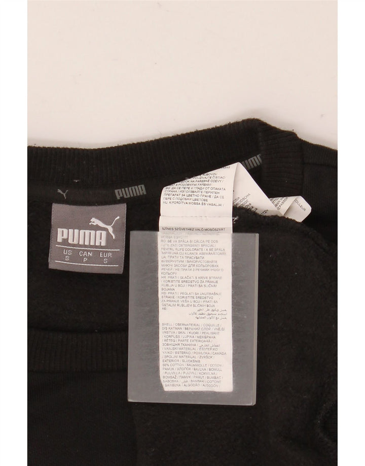 Puma moletom masculino jumper pequeno algodão preto
