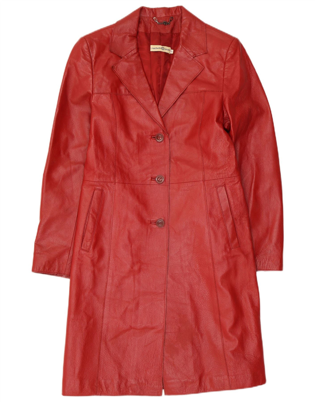 Casaco de couro feminino Rachele@Asati IT 46 grande vermelho