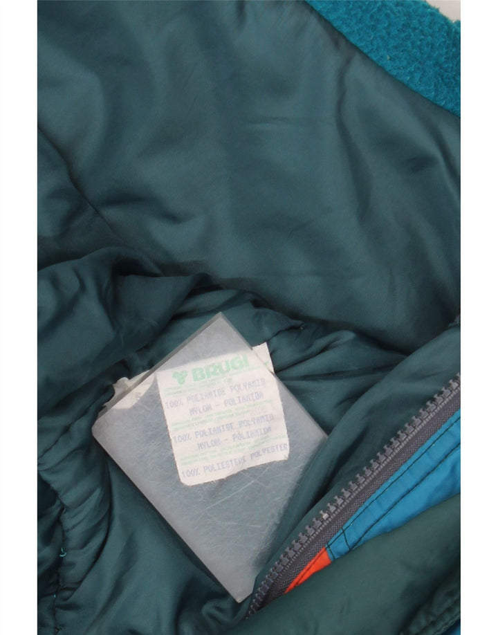 Macacão de esqui masculino Brugi com capuz IT 52 XL verde Colourblock poliamida