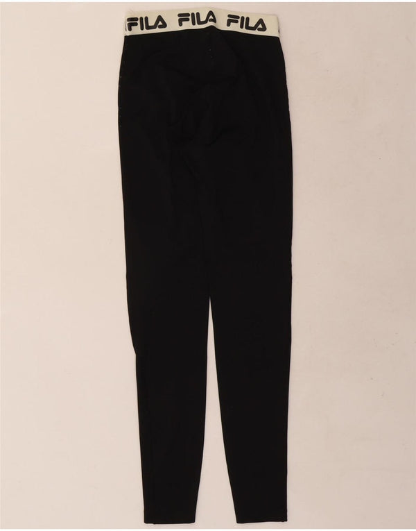 Leggings femininos Fila Graphic UK 4 XS preto colorblock poliéster