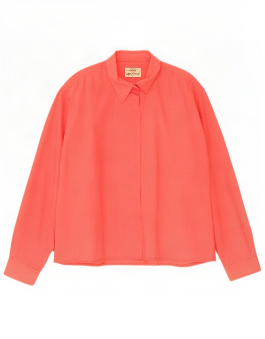Camisa Vintage Mulher UK 18 XL Vermelha