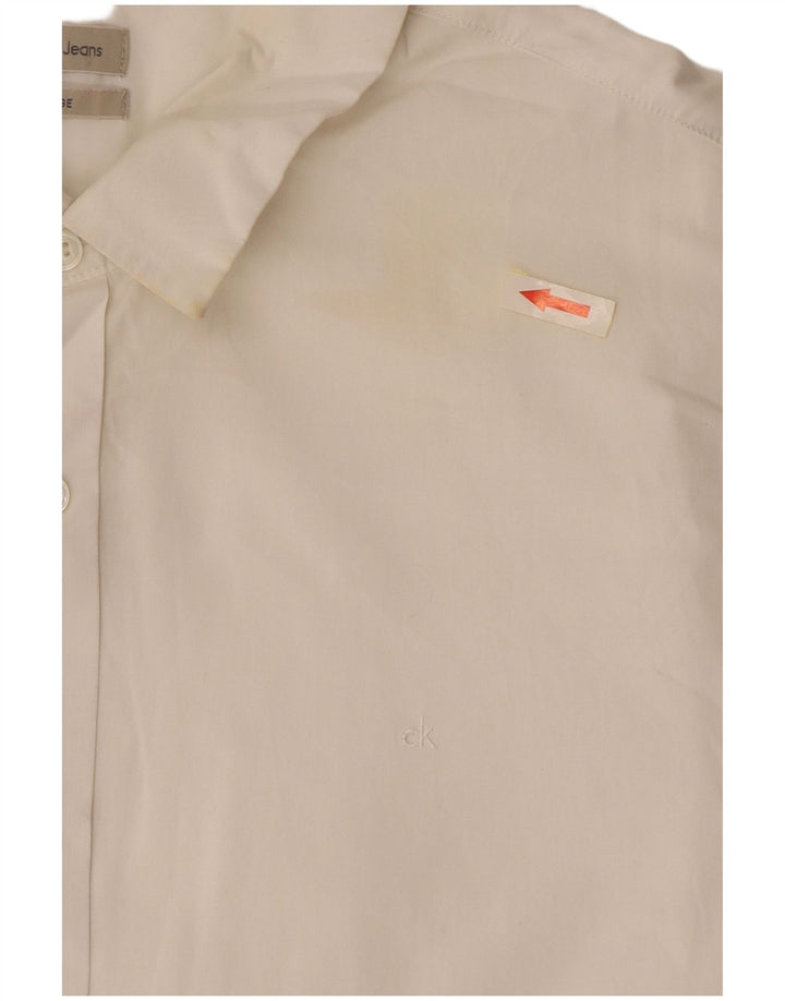 Camisa masculina Calvin Klein Jeans XL algodão branco