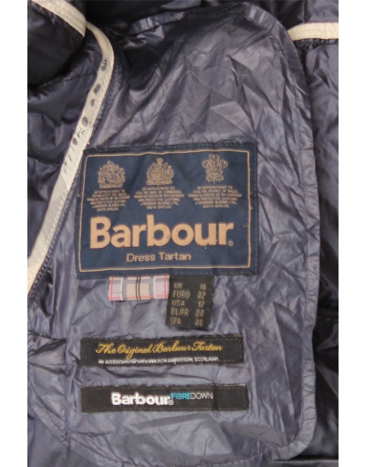 Jaqueta acolchoada feminina Barbour UK 16 grande azul marinho