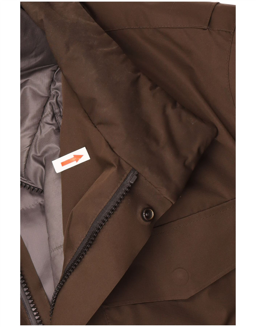 Jaqueta acolchoada masculina Massimo Dutti UK 42 XL poliéster marrom