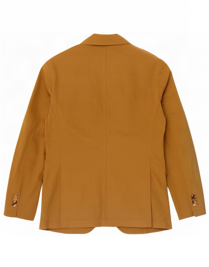 Jaqueta blazer masculina de 2 botões Massimo Dutti EU 48 Algodão marrom médio
