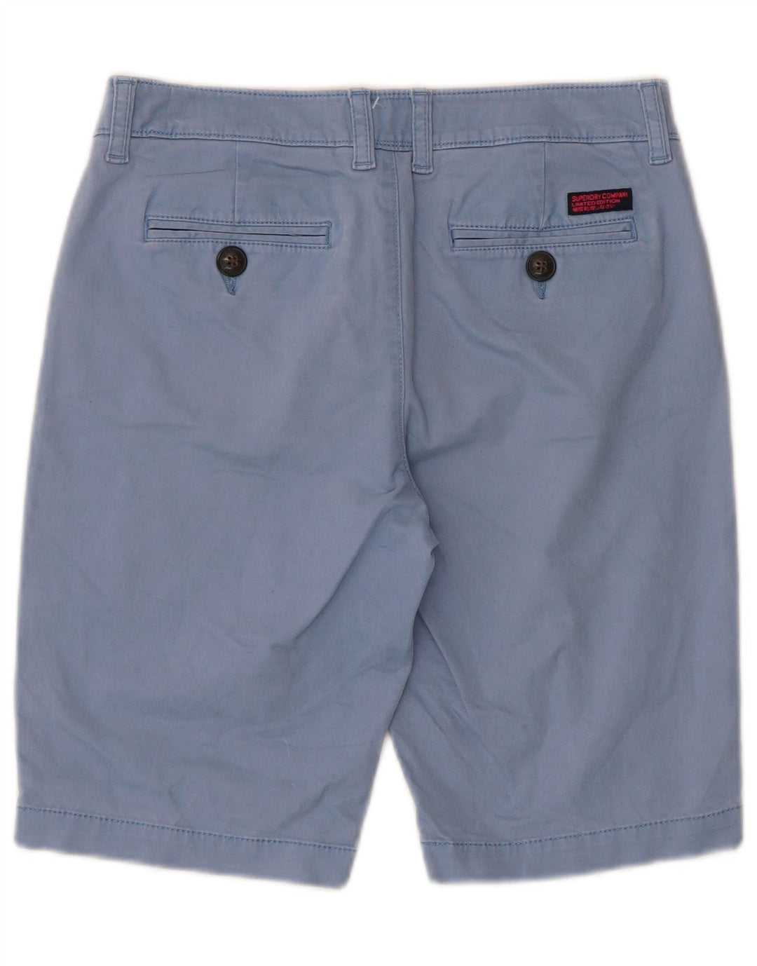 Shorts Chino Masculino Superdry XS W30 Azul Algodão