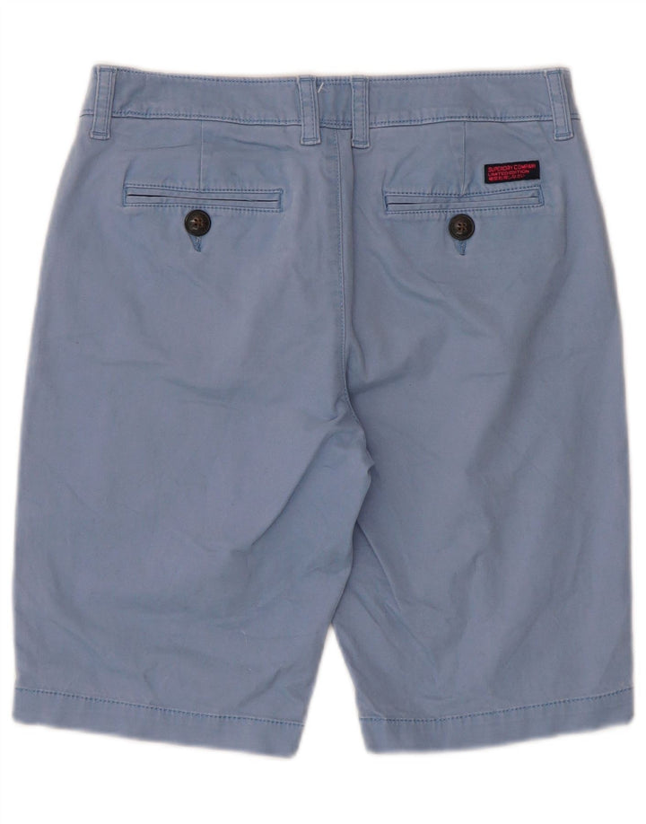 Shorts Chino Masculino Superdry XS W30 Azul Algodão