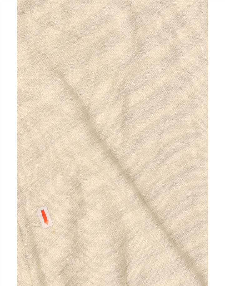 Top cami feminino VINTAGE UK 14 médio branco Chevron