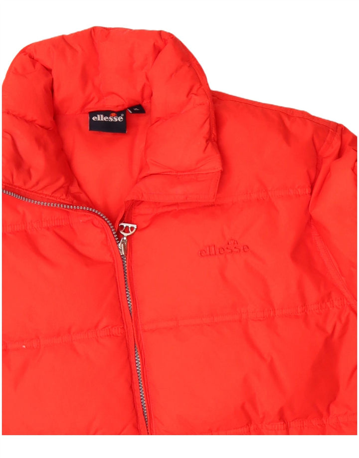 Jaqueta acolchoada feminina Ellesse UK 18 XL laranja poliamida