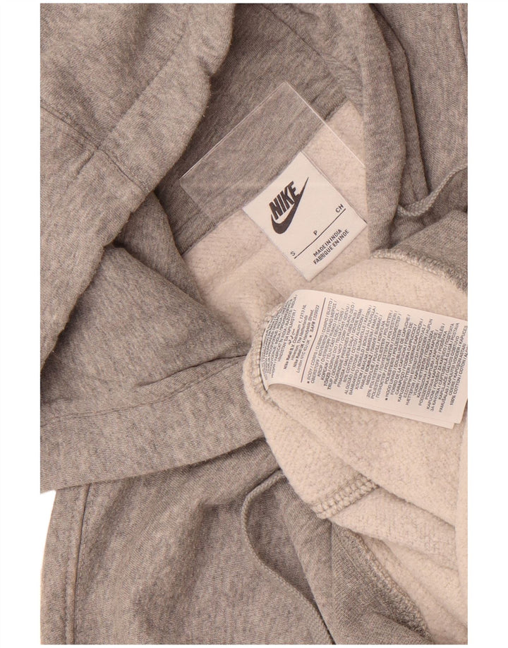 Nike Mens Hoodie Jumper Pequeno Algodão Cinza