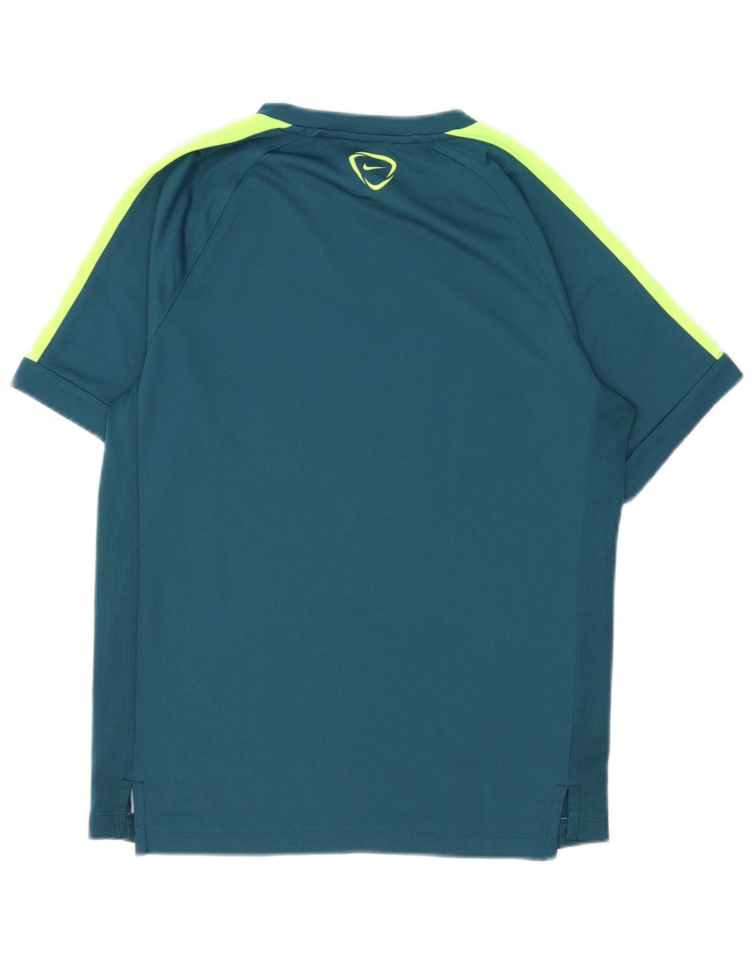 Camiseta Nike Masculina Dri Fit Graphic Top Médio Azul Colourblock Poliéster