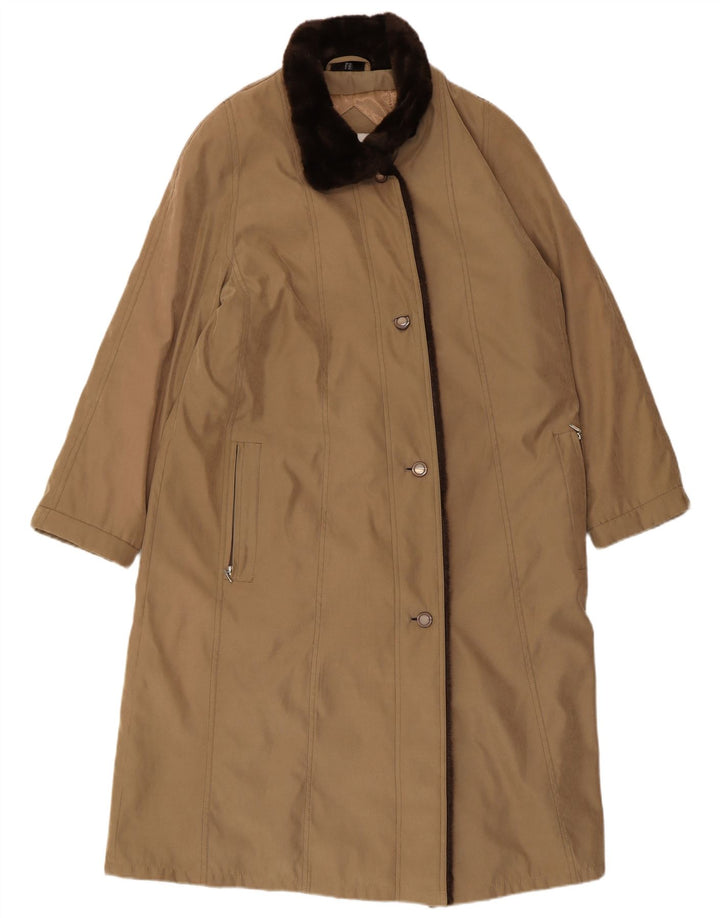 Sobretudo feminino ENSIGN UK 16 grande bege