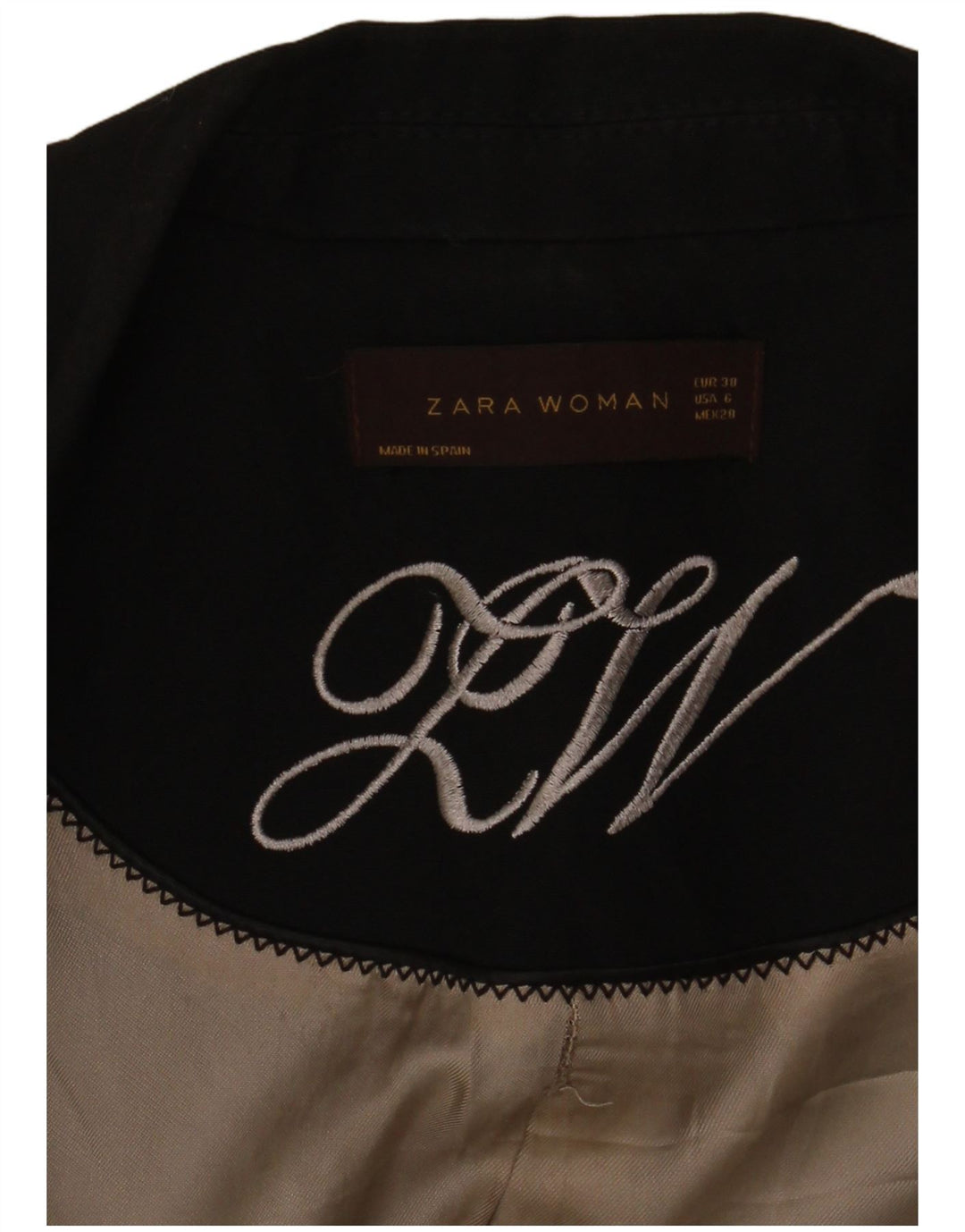 Jaqueta blazer feminina Zara com 1 botão UE 38 pequena preta