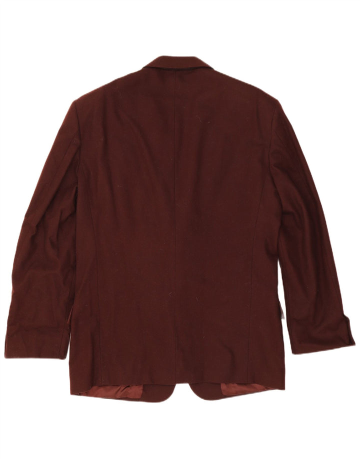 Jaqueta Blazer Facis Masculina Longline 2 Botões IT 52 XL Lã Virgem Borgonha