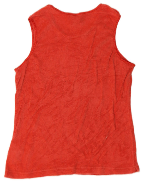Colete feminino Nike US 12/14 grande algodão vermelho