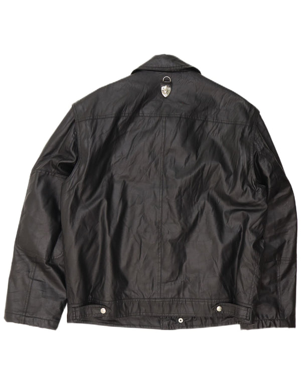 Jaqueta utilitária masculina Piero Guidi UK 42 XL preta