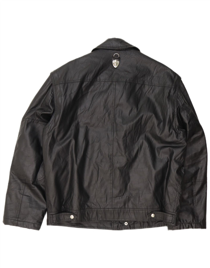 Jaqueta utilitária masculina Piero Guidi UK 42 XL preta
