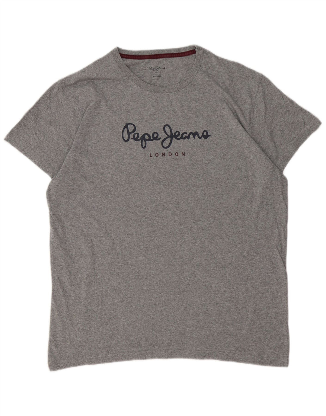 Camiseta feminina regular gráfica PEPE JEANS UK 18 XL cinza