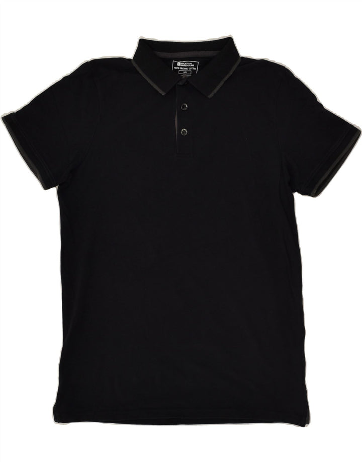 MOUNTAIN WAREHOUSE Camisa polo masculina pequena de algodão preto