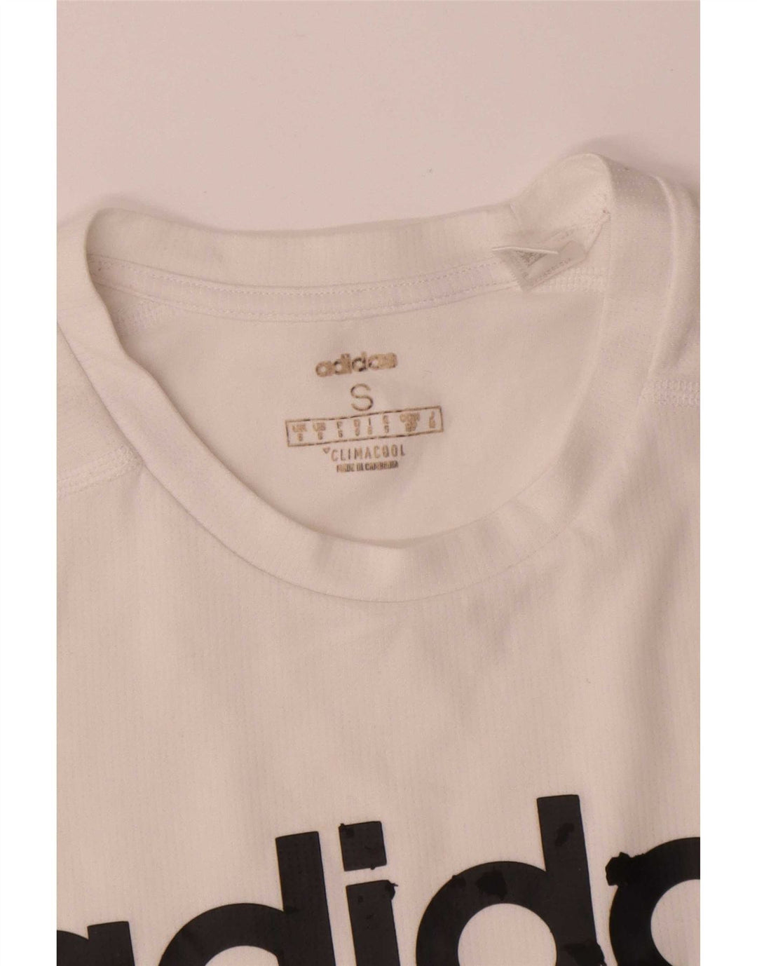 Camiseta Adidas Masculina Climacool Graphic Top Pequeno Poliéster Branco