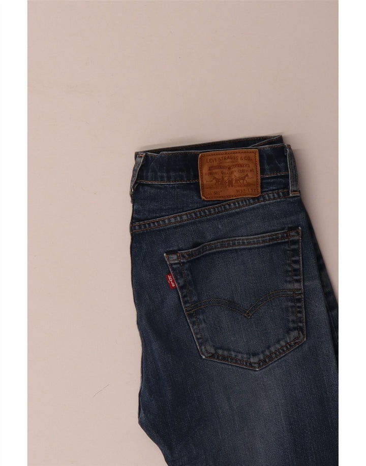 Calça jeans masculina Levi's 502 Tapered W32 L29 azul algodão