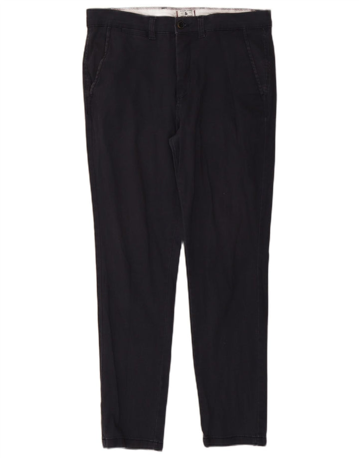 Calça chino masculina JACK & JONES W32 L28 algodão azul marinho