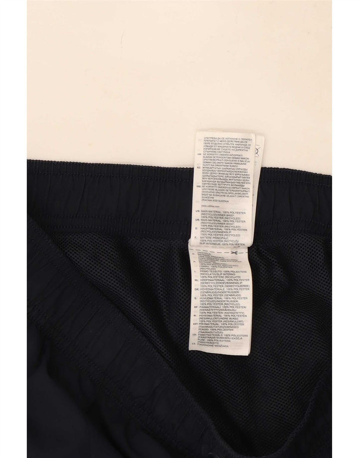 Shorts esportivos masculinos Adidas médio preto poliéster