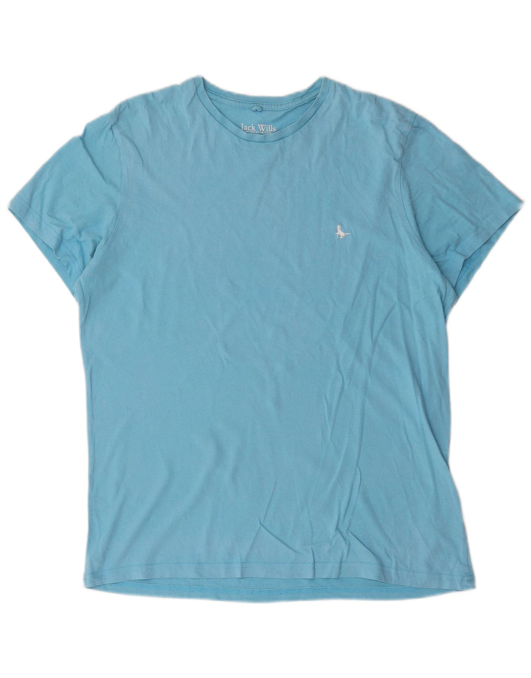 Jack Wills Mens Classic Fit Camiseta Top Médio Algodão Azul