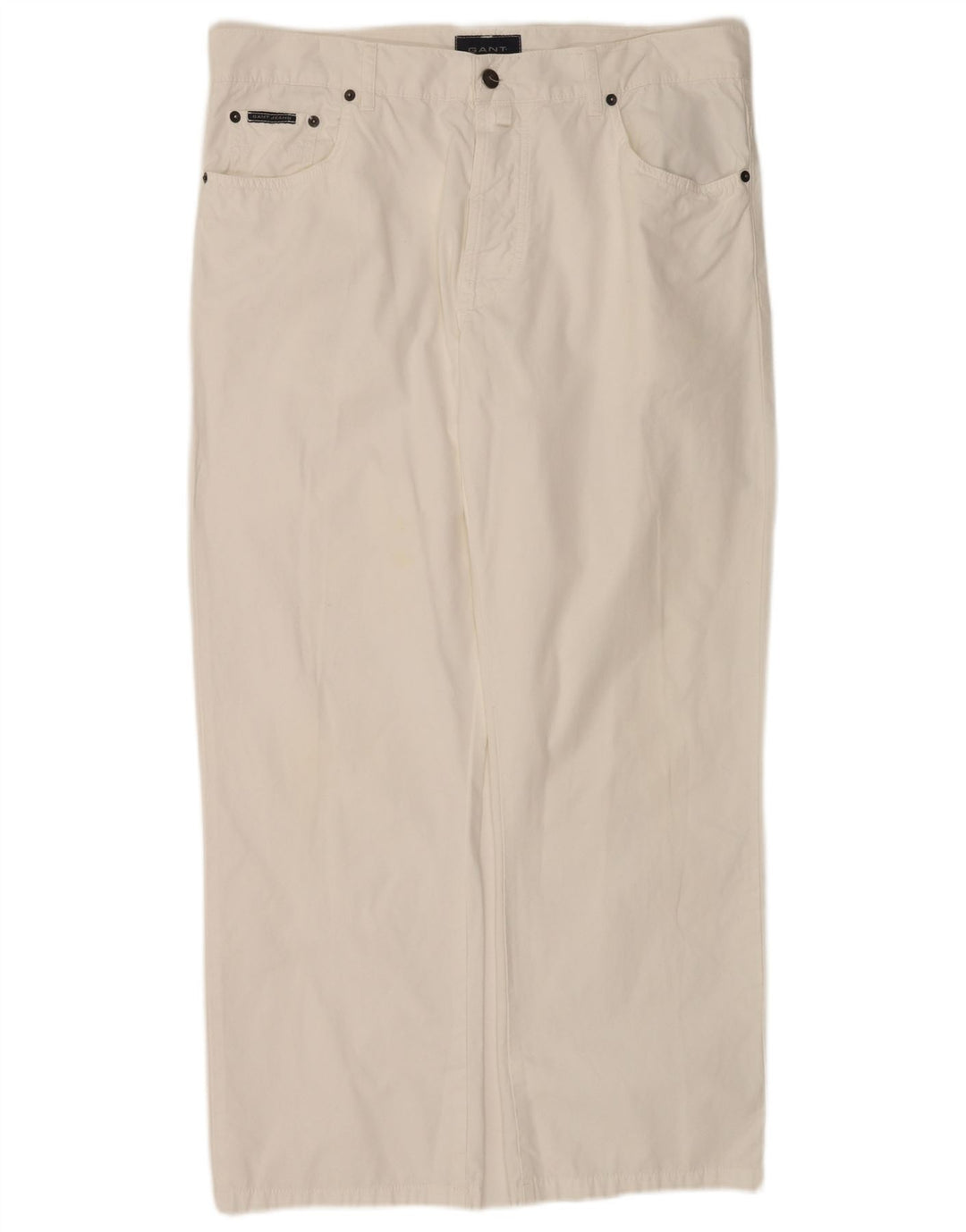 Gant Mens Jeans Soltos W36 L28 Algodão Branco