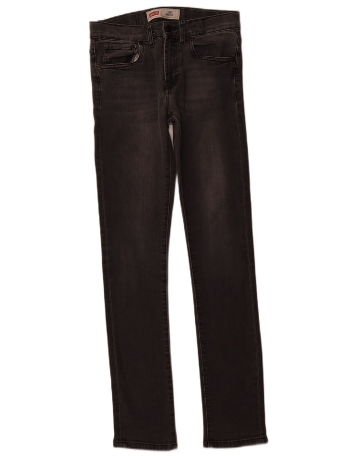 LEVI'S Girls 510 Skinny Jeans 15-16 Anos W28 L31 Algodão Cinza