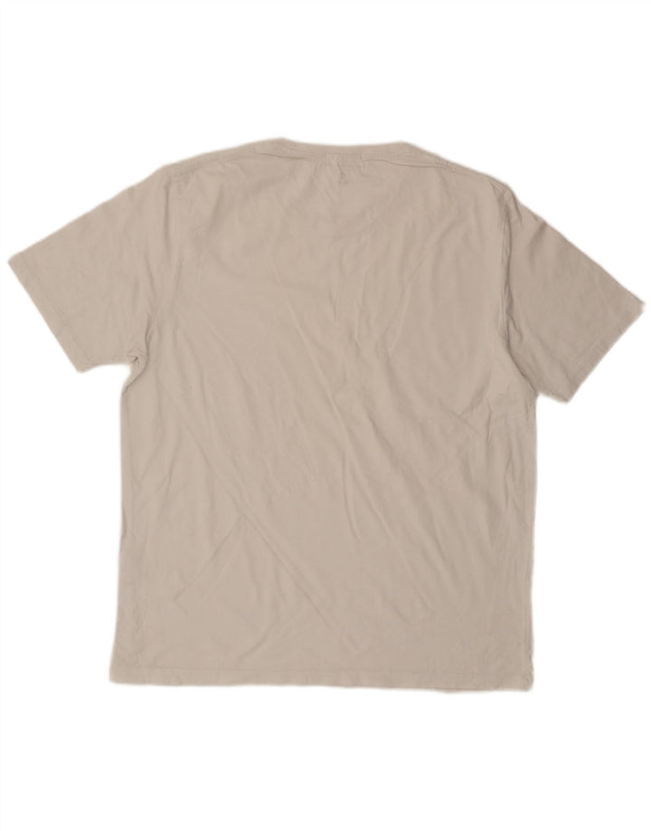 FRENCH CONNECTION Mens Classic Fit Camiseta Top 2XL Algodão Branco