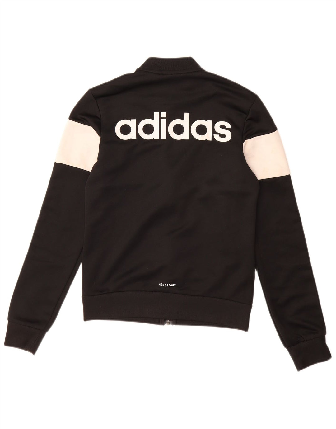 ADIDAS Meninas Aeroready Tracksuit Top Jacket 13-14 Anos Preto Colorblock