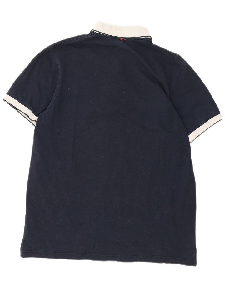 Camisa polo masculina SUN68 grande algodão preto