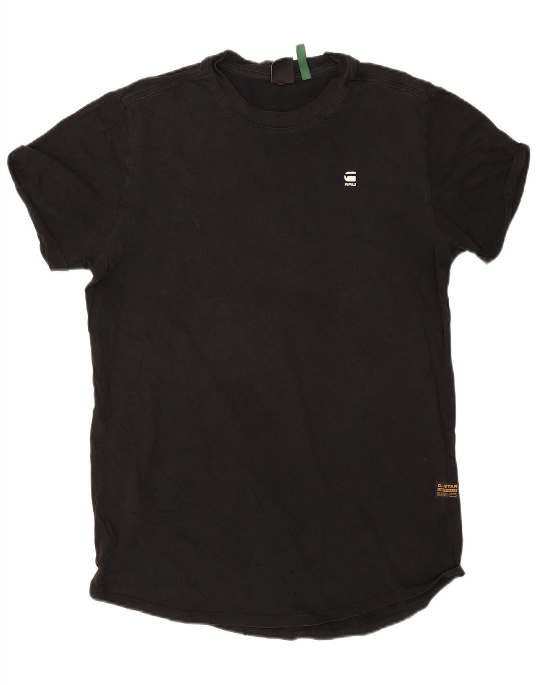 Camiseta masculina G-Star top pequeno algodão preto