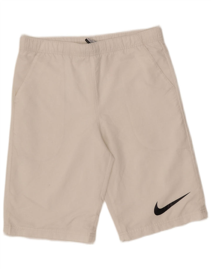 Shorts esportivos Nike Boys 13-14 anos XL branco poliéster