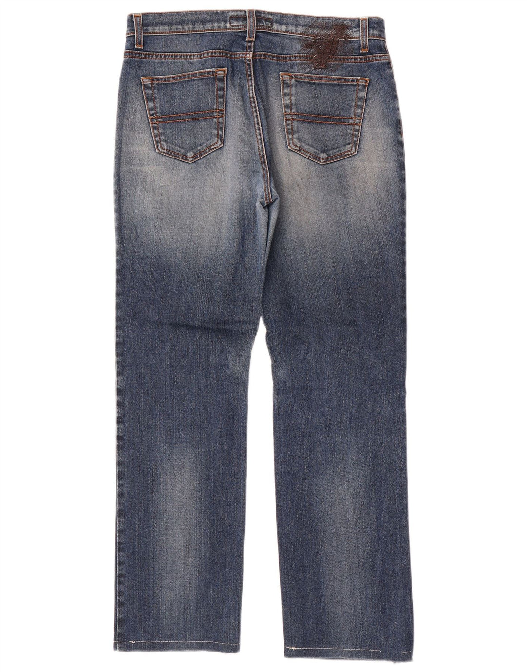 Jeans retos femininos Trussardi W29 L29 algodão azul