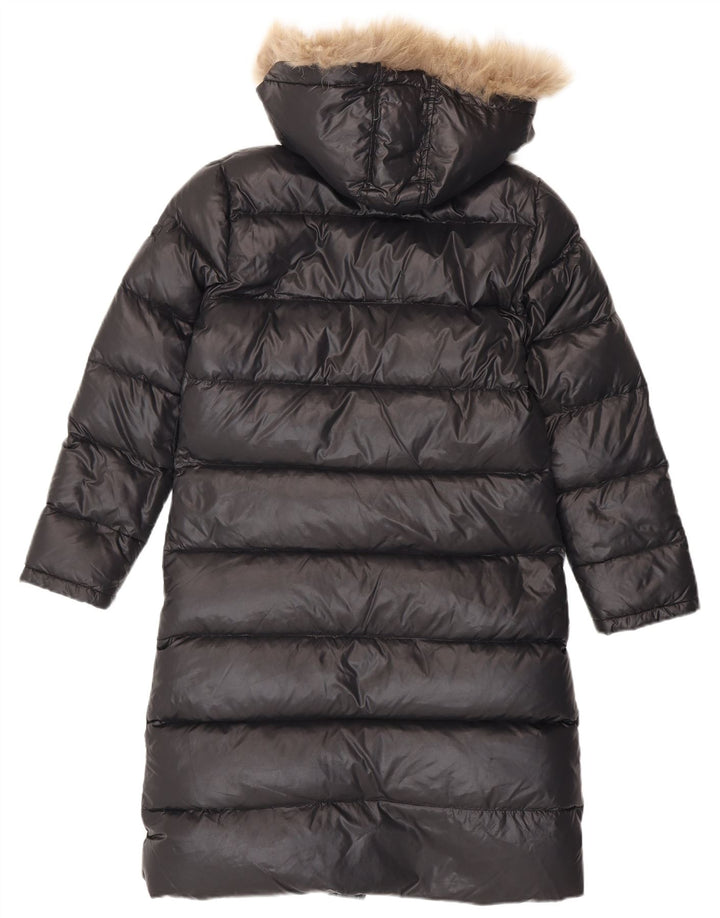 Casaco acolchoado com capuz feminino Ellesse UK 14 médio preto nylon