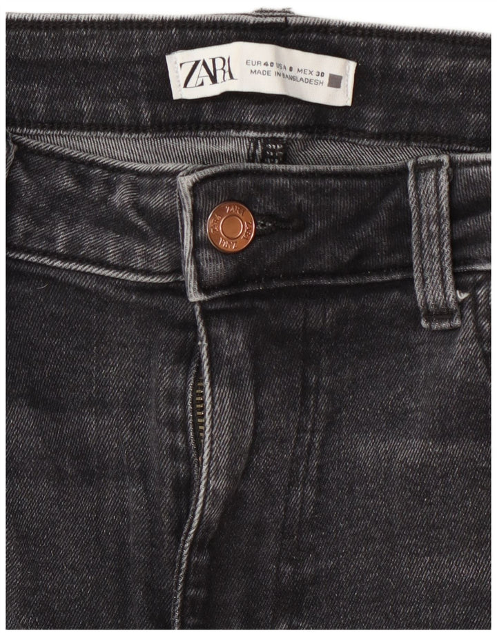 Calça jeans feminina Zara EU 40 médio W30 L26 cinza