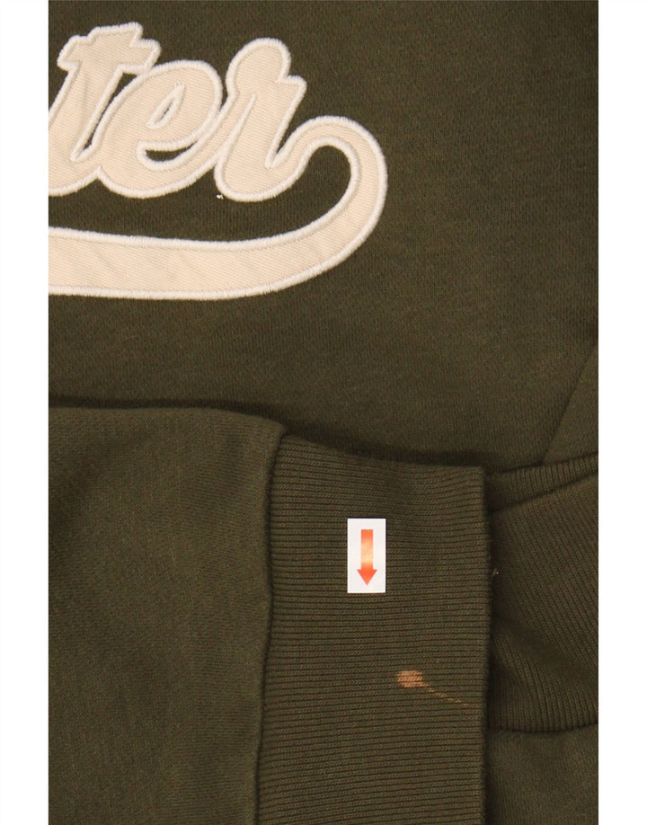 Moletom masculino HOLLISTER com ajuste relaxado e gráfico 2XL algodão verde