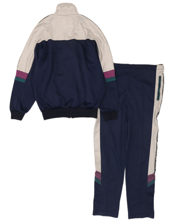 Asics Mens Graphic Loose Fit Full Tracksuit IT 44 XS Azul Marinho Colourblock